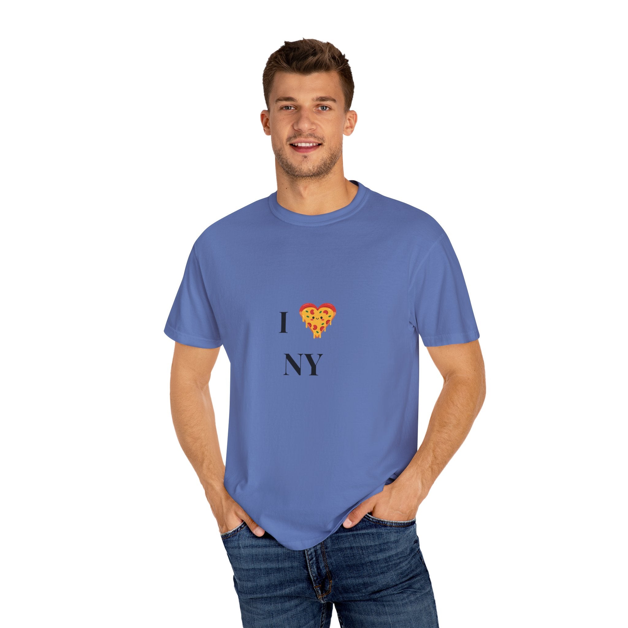 I ❤️ NY Pizza Unisex Garment-Dyed T-Shirt | Perfect for Food Lovers & NYC Enthusiasts