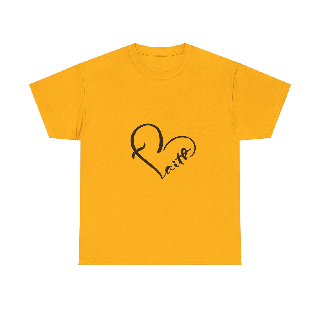 Unisex Heavy Cotton Tee - Stylish Heart Design for Love Enthusiasts