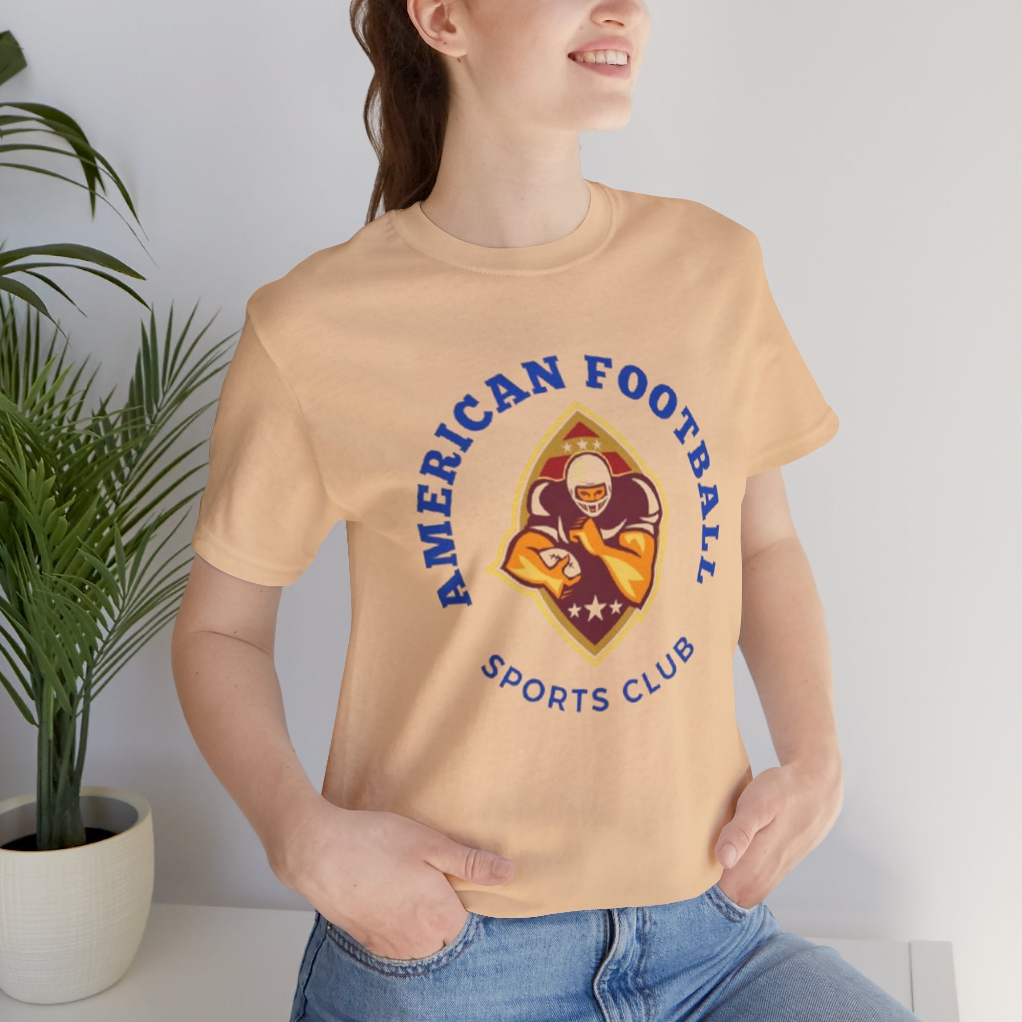 Unisex Graphic Tee - American Football Printed Tee - Sporty Gift Shirt