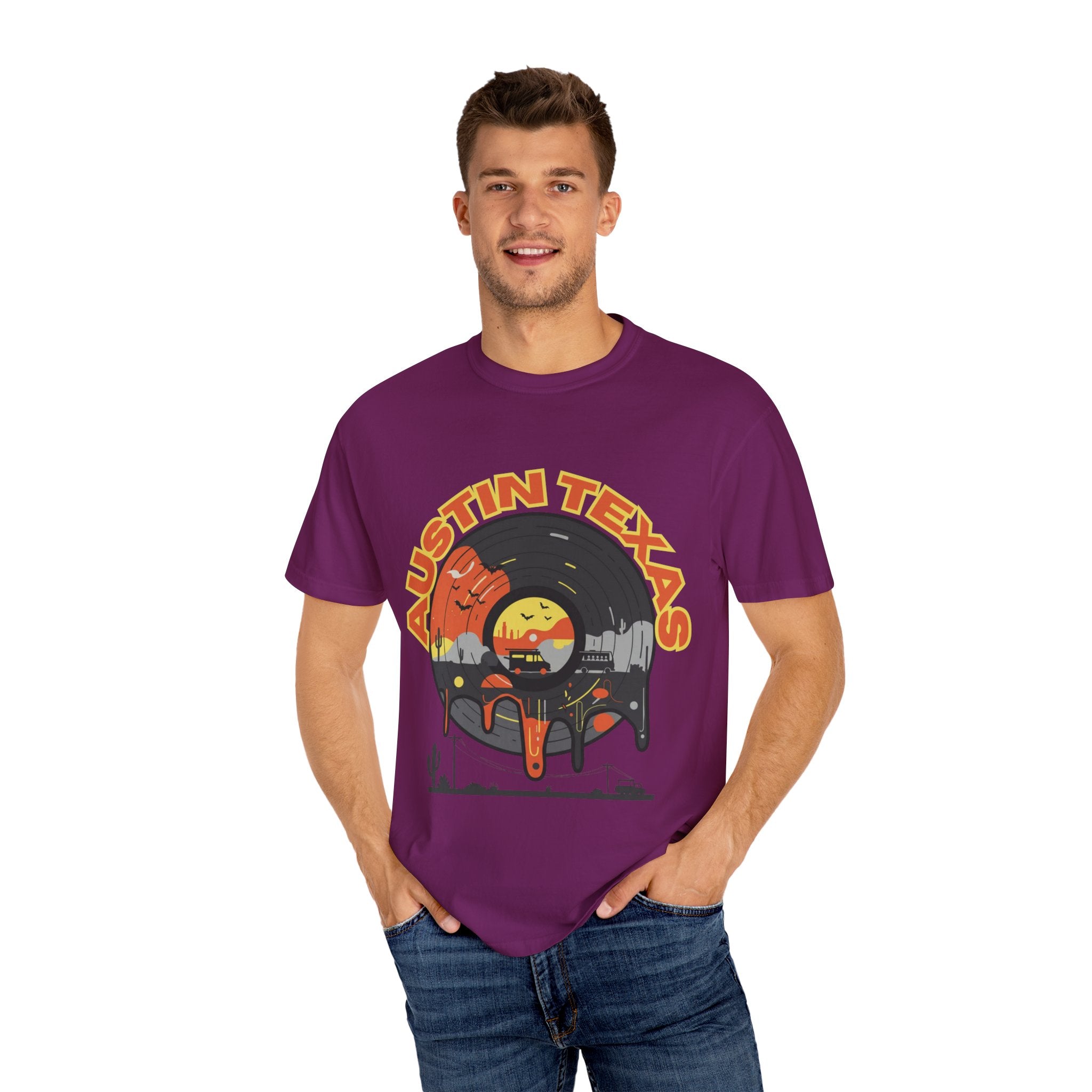 Austin Texas Graphic T-Shirt - Vintage Vibe, Comfort Wear, Texas Pride, Unisex Fashion, Perfect Gift, Summer Style