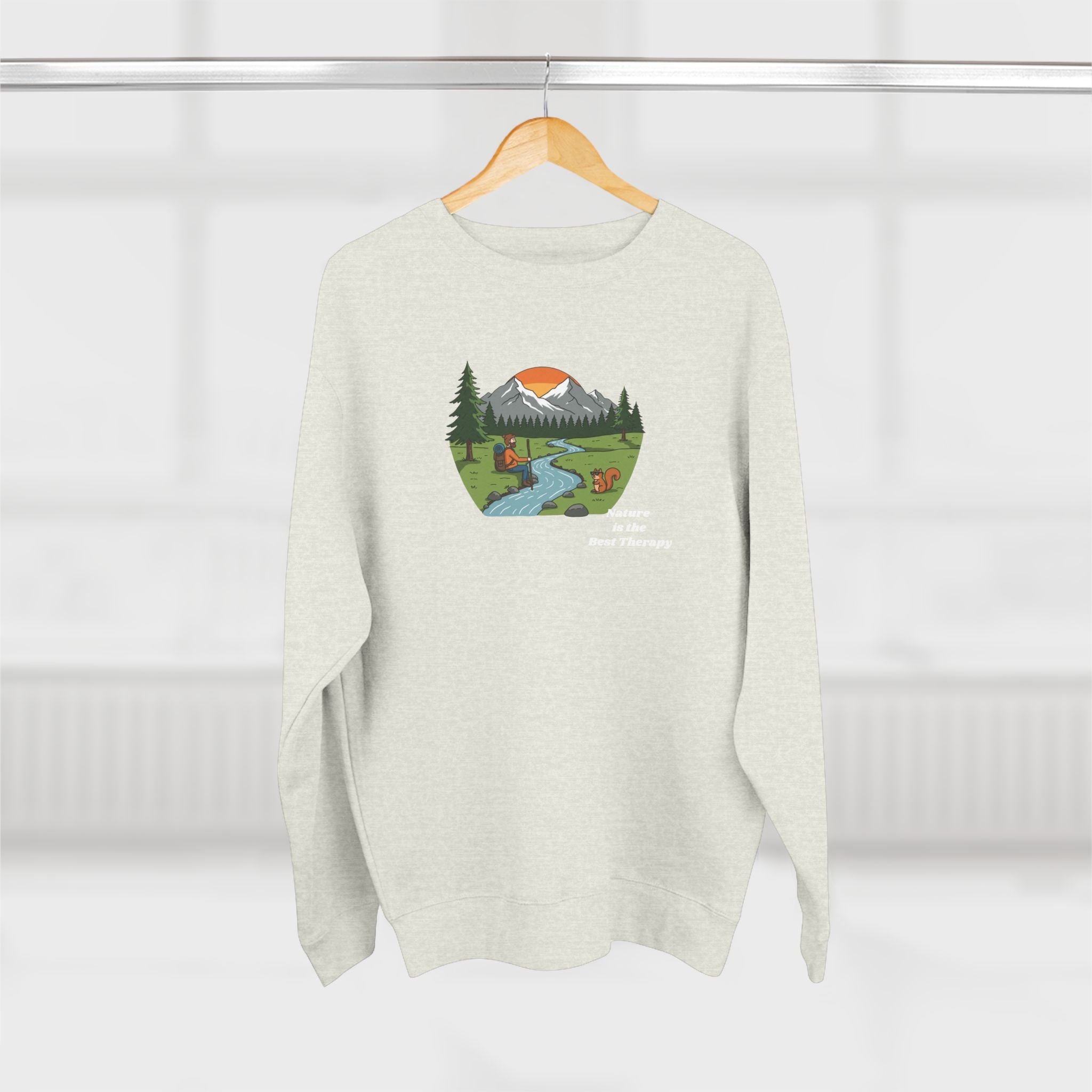 Nature Therapy Unisex Crewneck Sweatshirt | Cozy Outdoor Vibes