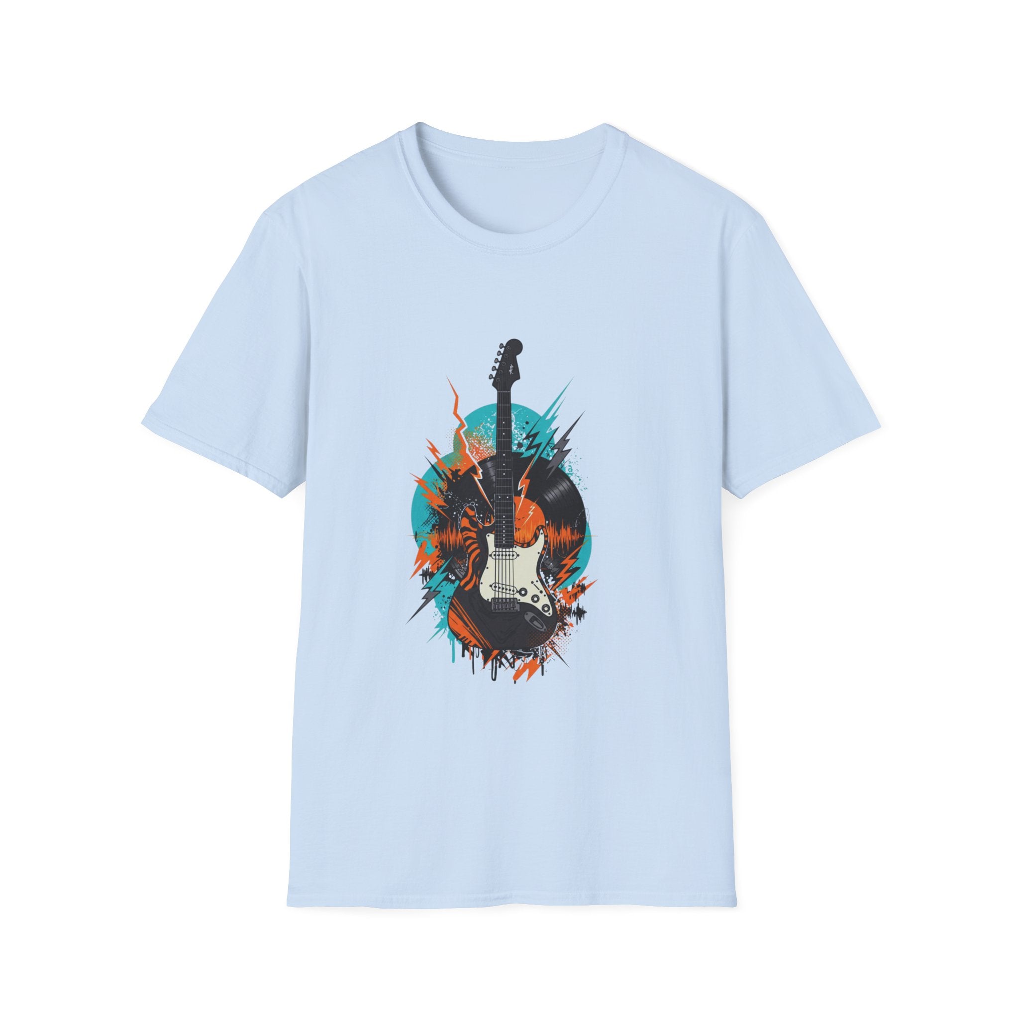 Rock & Roll Guitar Unisex T-Shirt, Casual Music Tee, Gift for Musicians, Concert Outfit, Festival Apparel