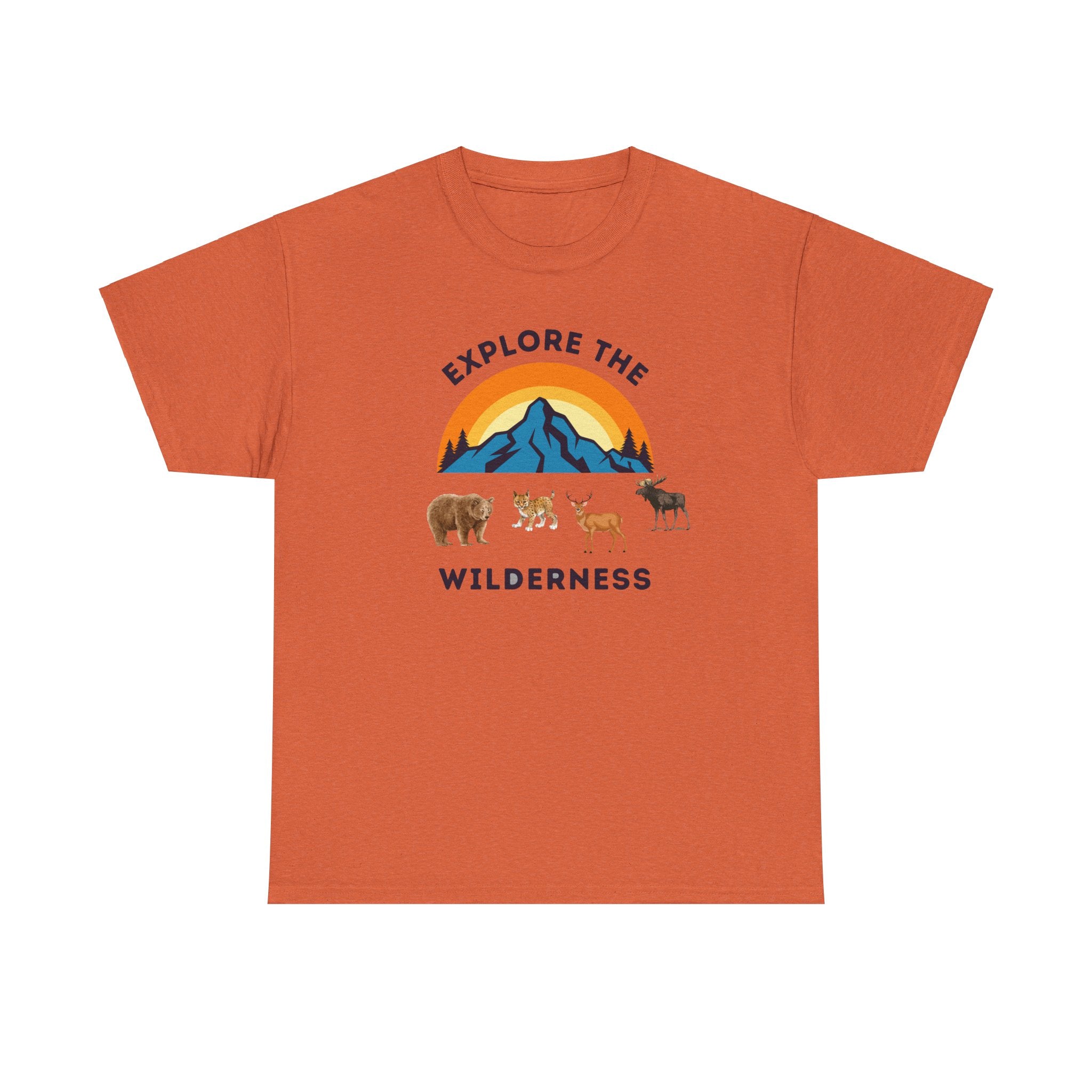 Explore The Wilderness Printed Unisex Tee - Casual Wear Graphic Shirt - Mens/Womens Top - Unique comfort Tee - Gift - Festival Apparel