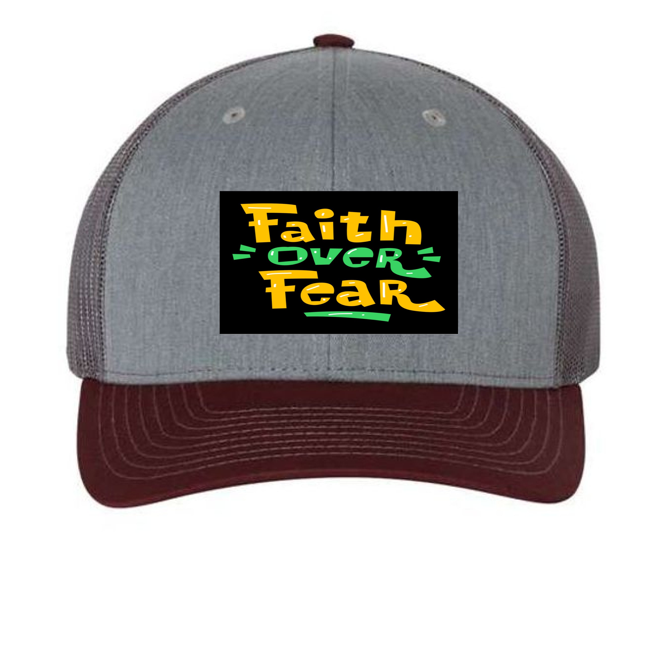 Heather Grey/ Charcoal/ Maroon - FRONT