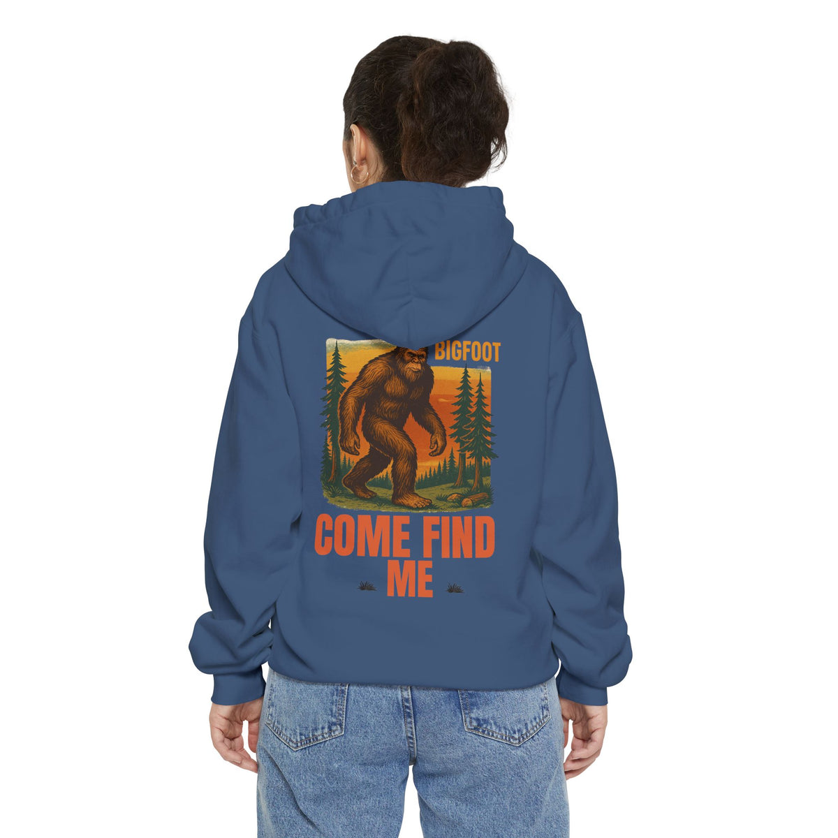 Bigfoot Come Find Me Hoodie | Unisex Garment-Dyed, Fun Wilderness Apparel, Unique Gift for Adventure Lovers, Ideal for Outdoor [...]