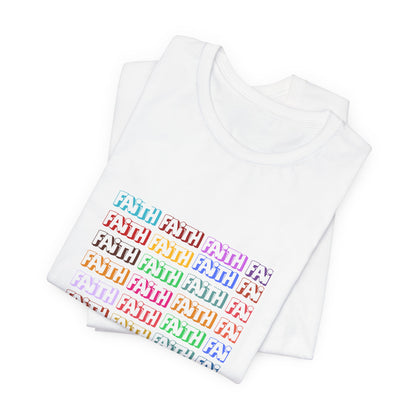 Colorful Textured Unisex Jersey Tee - Trendy Casual Wear