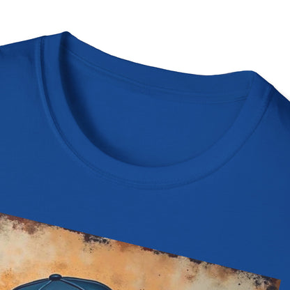 Detroit D Skyline Tee — Vintage D Logo with Cap Graphic