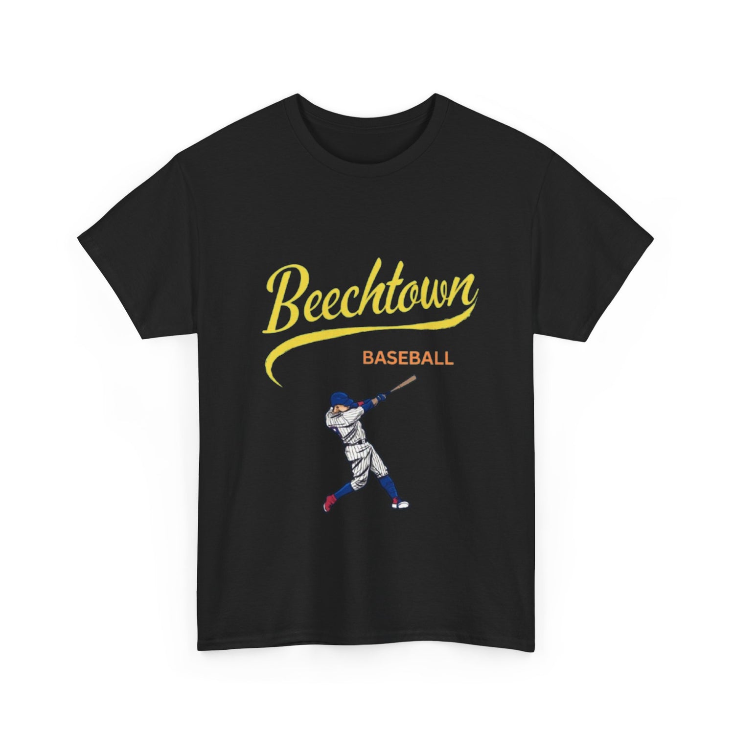 Unisex Heavy Cotton Tee - Beachtown Printed  T-Shirt - Comfortable Casual Wear Tee - Unique Graphic Tee - Gift