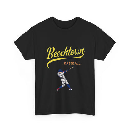 Unisex Heavy Cotton Tee - Beachtown Printed  T-Shirt - Comfortable Casual Wear Tee - Unique Graphic Tee - Gift