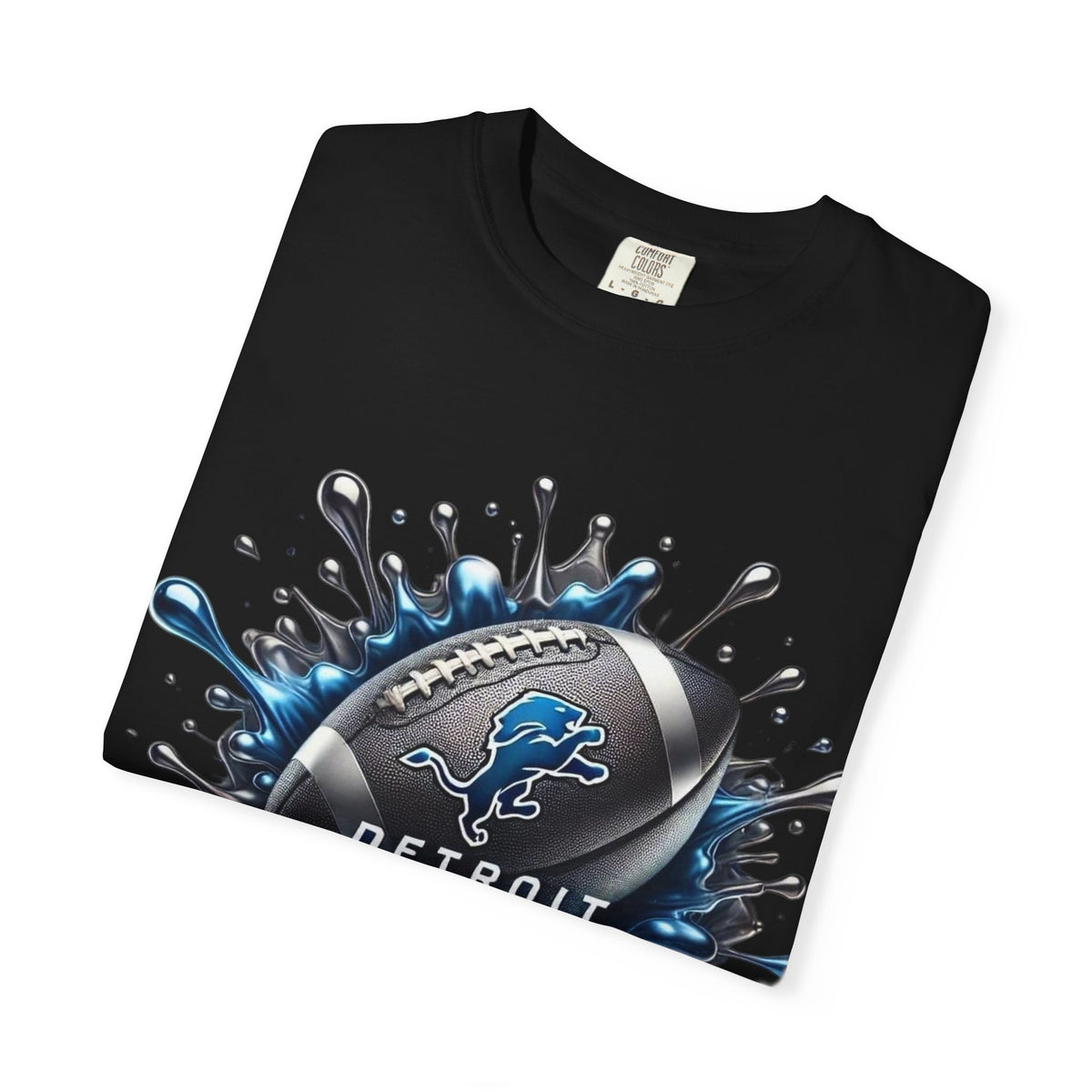 Detroit Lions Football Splash T-Shirt