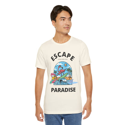 Unisex Graphic Tee - Eco-Friendly Unisex Jersey T-Shirt - Comfortable Casual Wear Tee - Escape Paradise Printed Tee - Gift