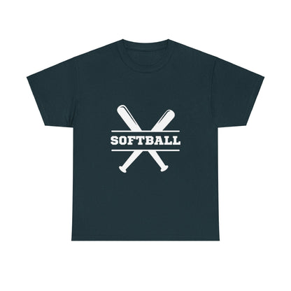 Unisex Heavy Cotton Tee - Softball Printed T-Shirt