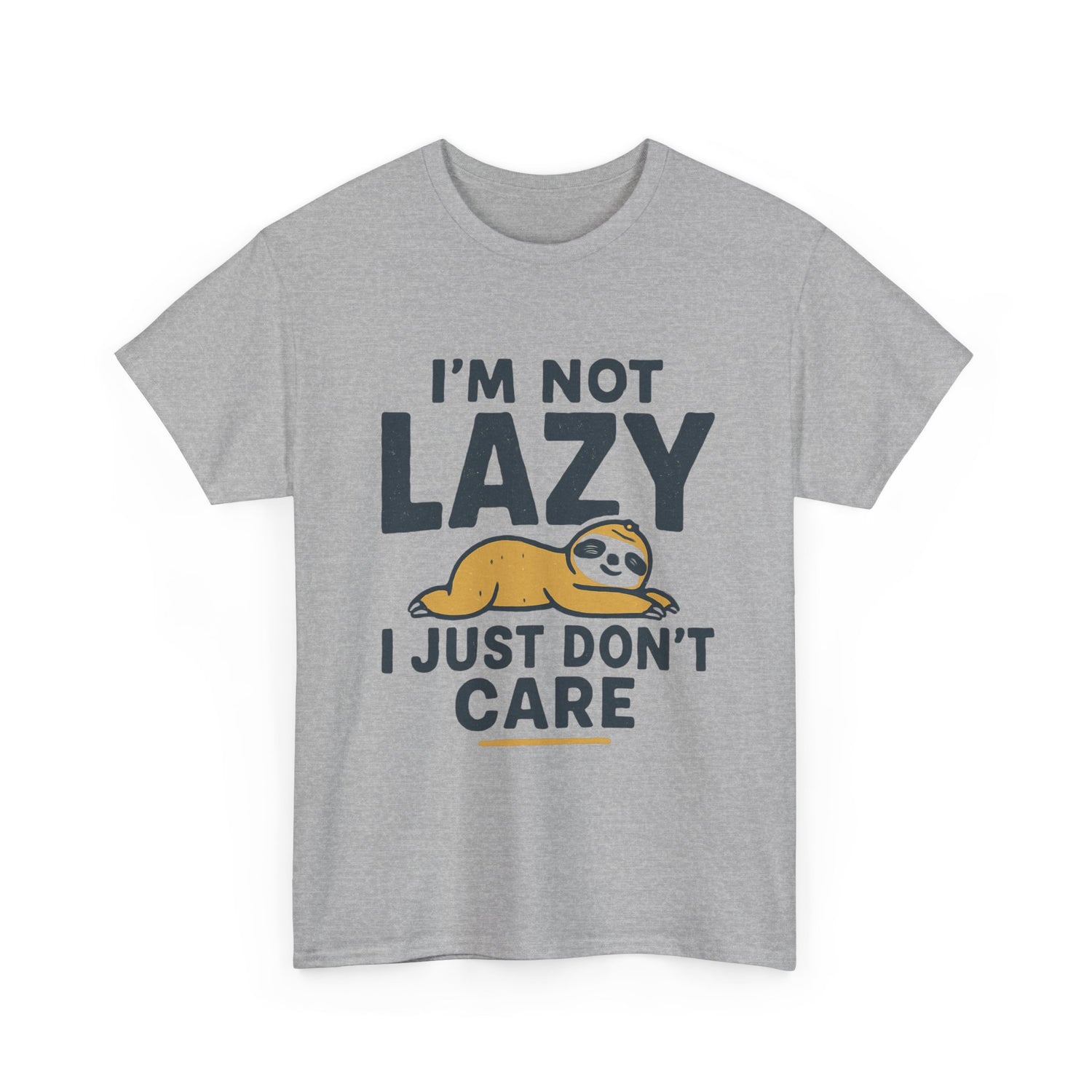 Lazy Sloth Unisex Tee, Funny Graphic T-Shirt, Perfect for Relaxation, Gifts for Friends, Cute Sloth Apparel