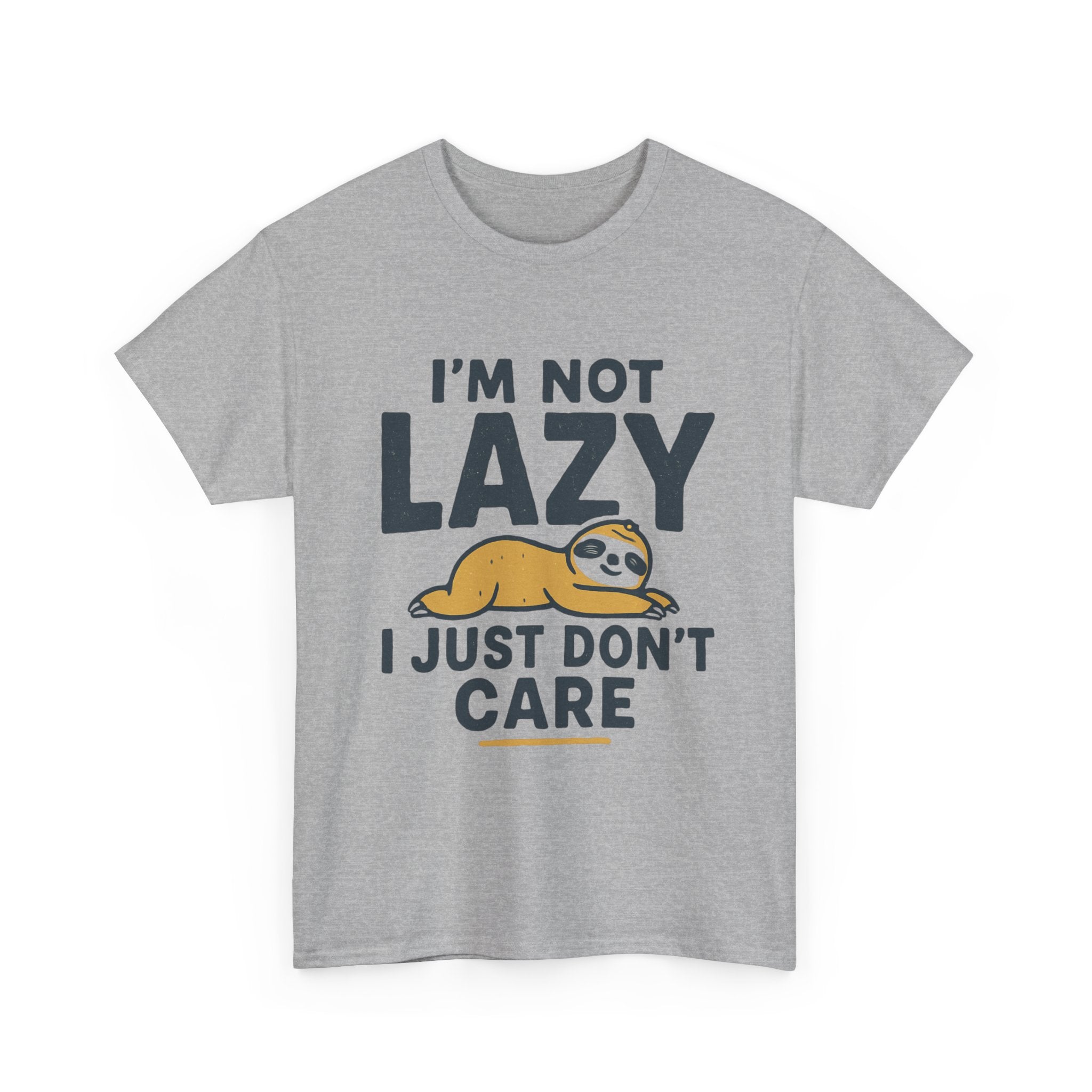 Lazy Sloth Unisex Tee, Funny Graphic T-Shirt, Perfect for Relaxation, Gifts for Friends, Cute Sloth Apparel