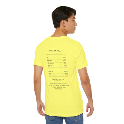 Paid in Full Unisex Jersey Tee - Inspirational Short Sleeve Shirt