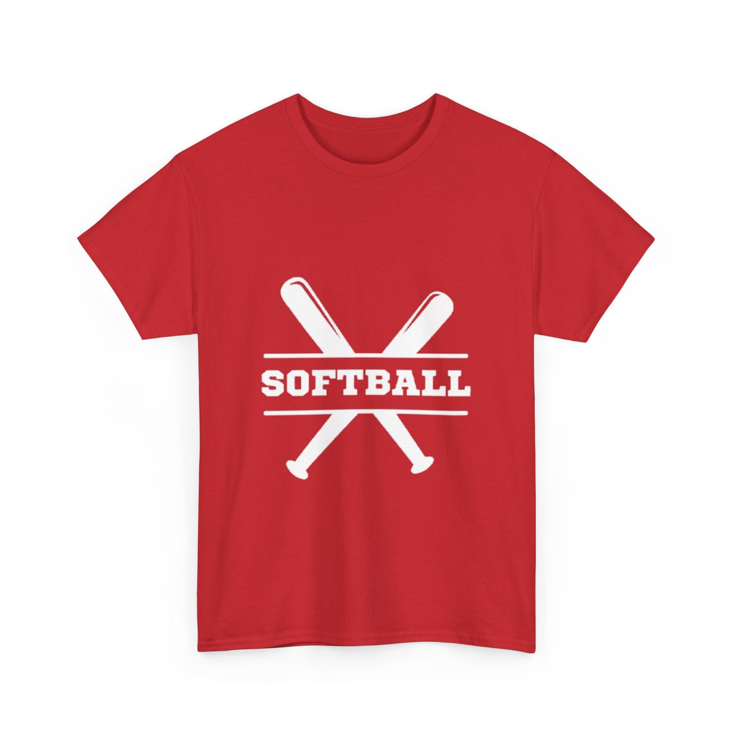 Unisex Heavy Cotton Tee - SoftBall Printed  T-Shirt - Comfortable Casual Wear Tee - Unique Graphic Tee - Gift