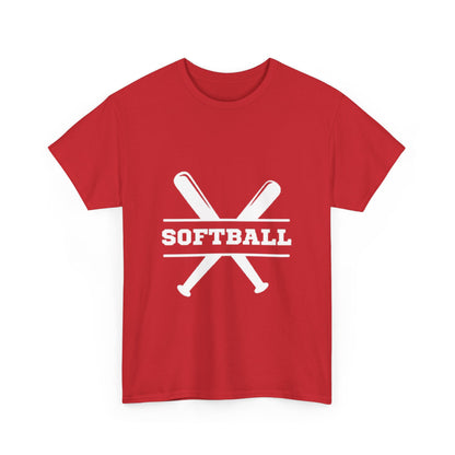 Unisex Heavy Cotton Tee - SoftBall Printed  T-Shirt - Comfortable Casual Wear Tee - Unique Graphic Tee - Gift
