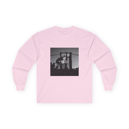 City of Hustle Long Sleeve Tee — Vintage Bridge Photo Graphic