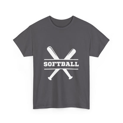 Unisex Heavy Cotton Tee - SoftBall Printed  T-Shirt - Comfortable Casual Wear Tee - Unique Graphic Tee - Gift