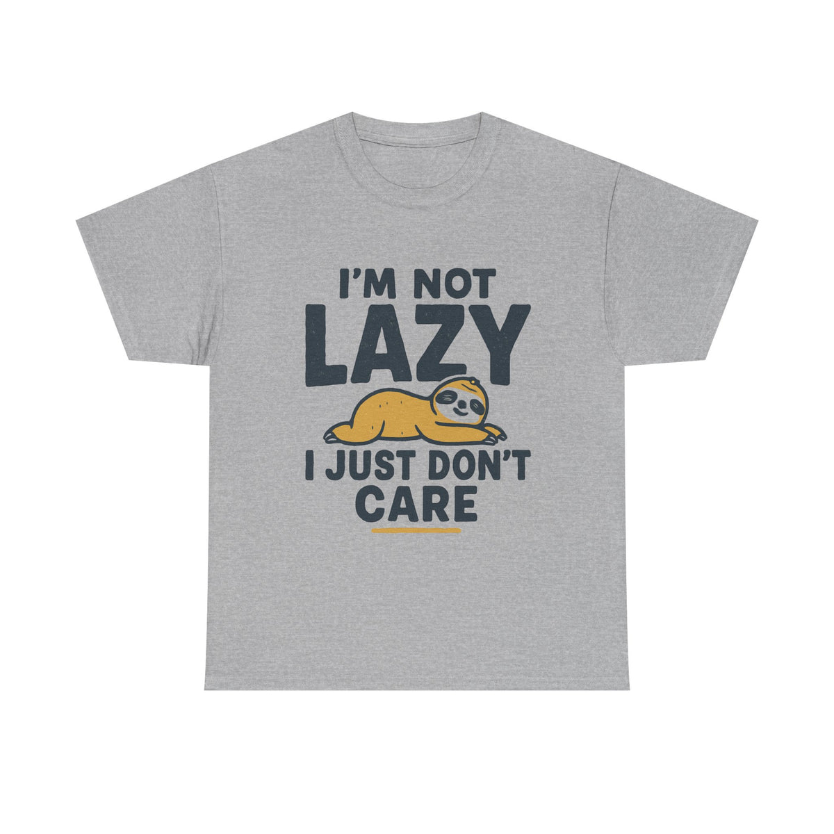 Lazy Sloth Unisex Tee, Funny Graphic T-Shirt, Perfect for Relaxation, Gifts for Friends, Cute Sloth Apparel