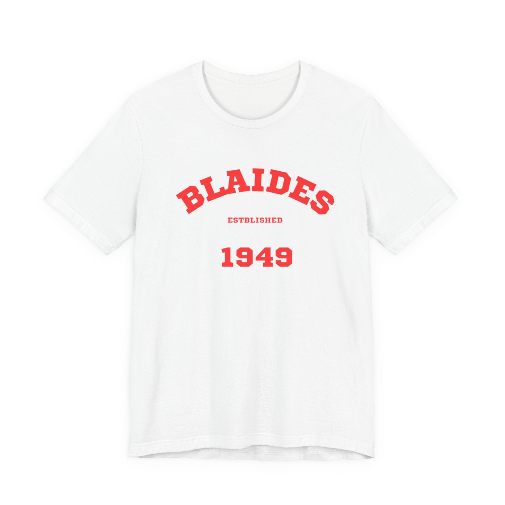 Unisex Graphic Tee - Eco-Friendly Unisex Jersey T-Shirt - Comfortable Casual Wear Tee - Blaides 1949 Printed Tee - Gift