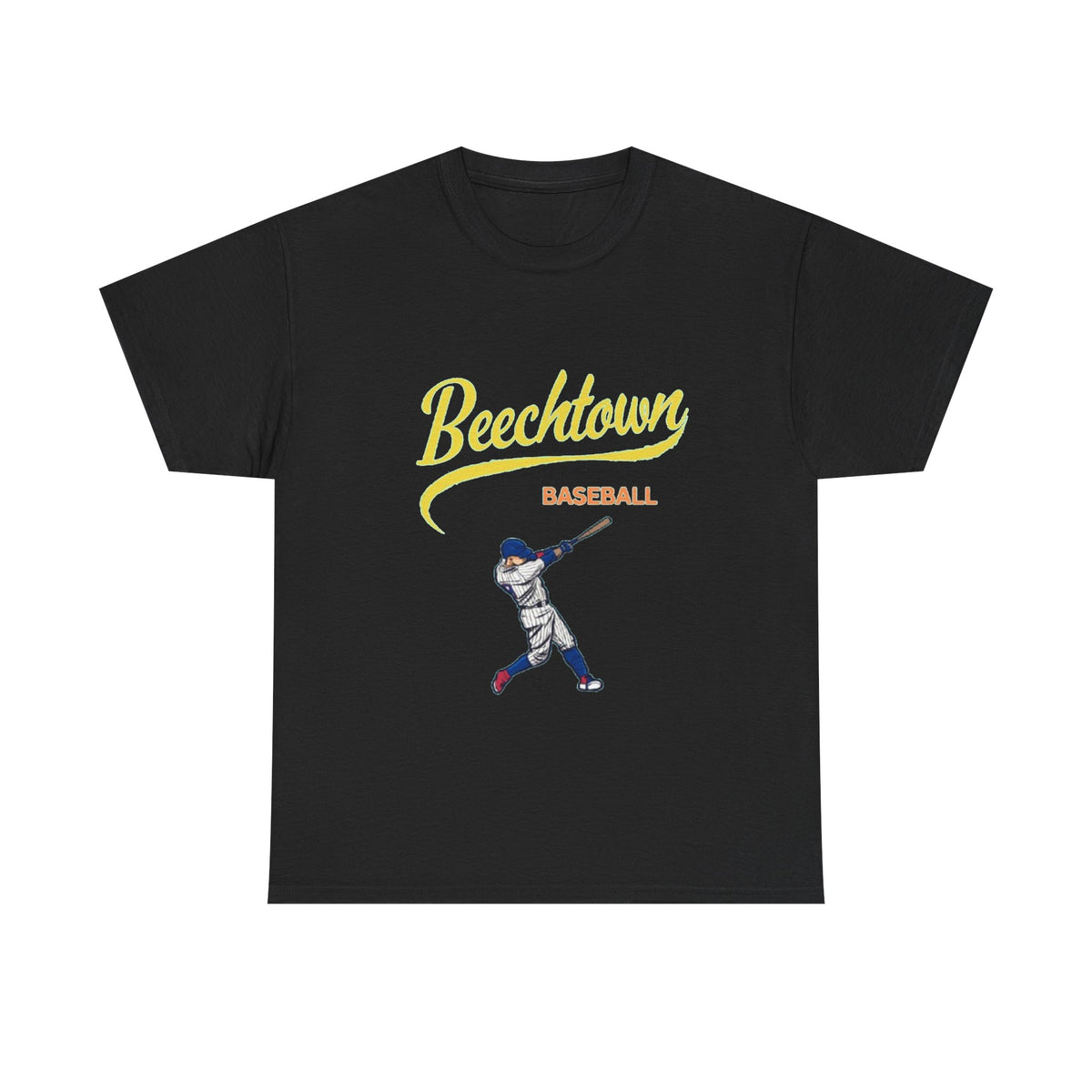 Unisex Heavy Cotton Tee - Beachtown Printed  T-Shirt - Comfortable Casual Wear Tee - Unique Graphic Tee - Gift