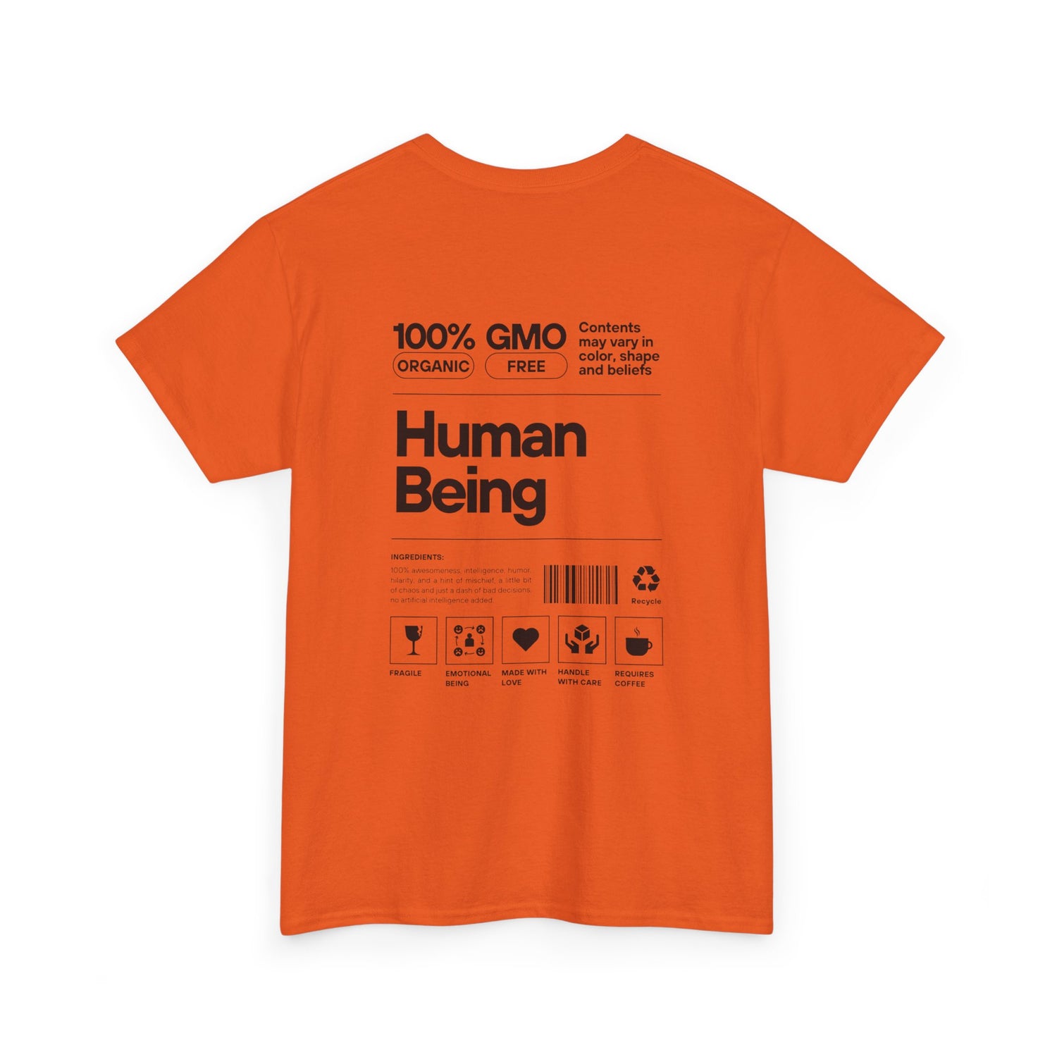 Human Being T-Shirt — 100% Organic Style Graphic Tee