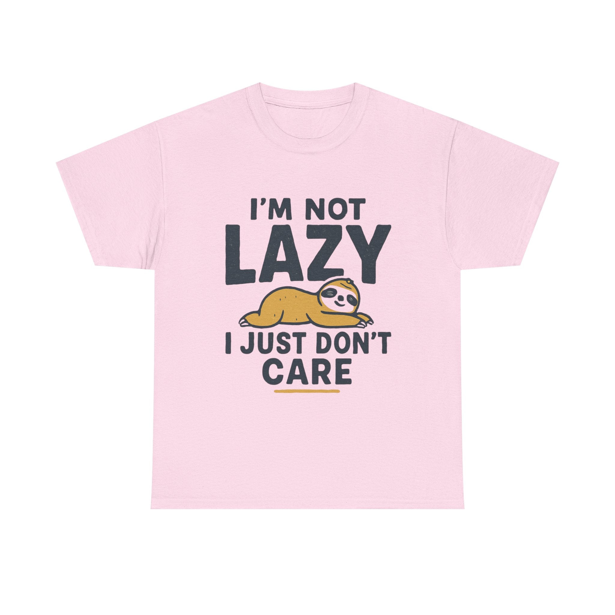 Lazy Sloth Unisex Tee, Funny Graphic T-Shirt, Perfect for Relaxation, Gifts for Friends, Cute Sloth Apparel