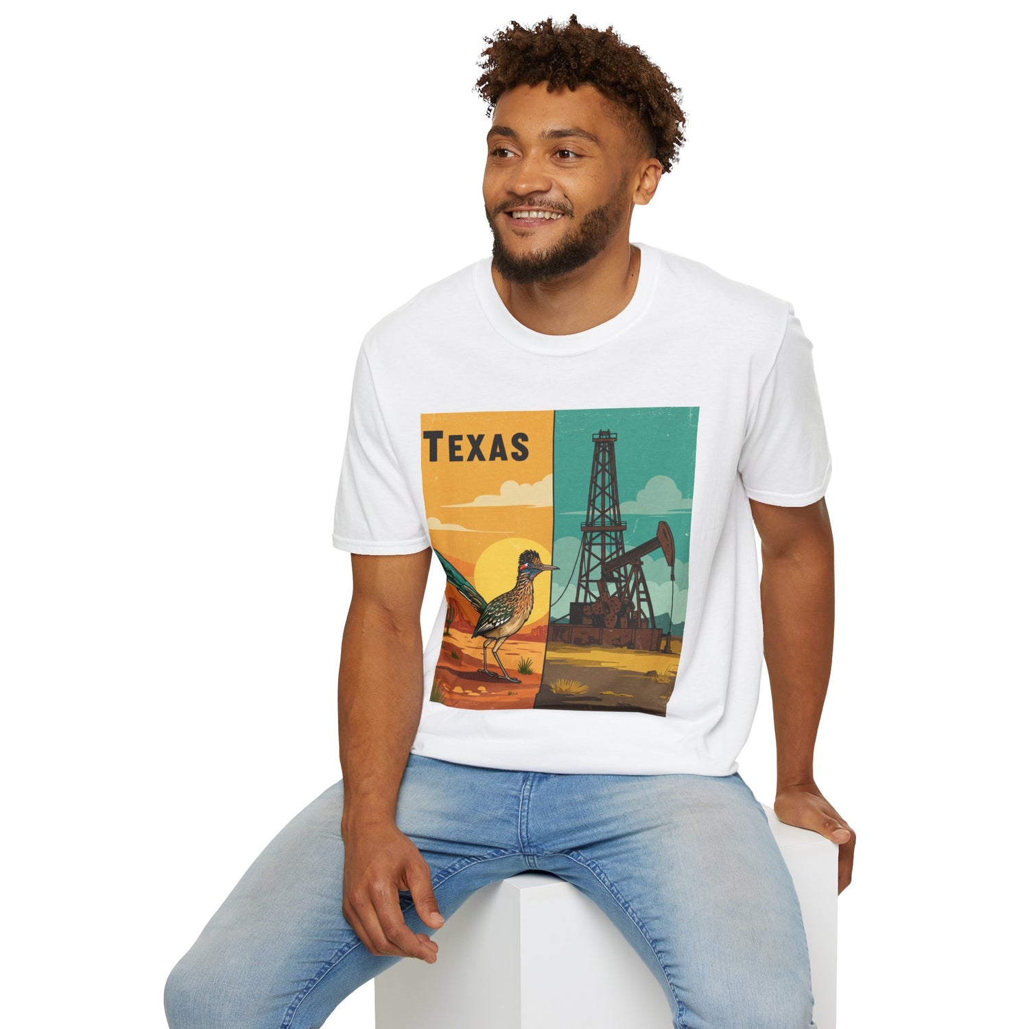Vintage Texas Graphic Unisex T-Shirt - Retro Rattlesnake Design