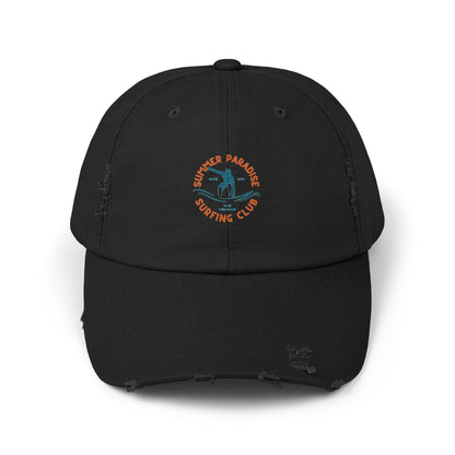 Unisex Distressed Surf Club Cap, Beach Hat, Casual Headwear, Outdoor Accessory, Gift for Surfers, Summer Style