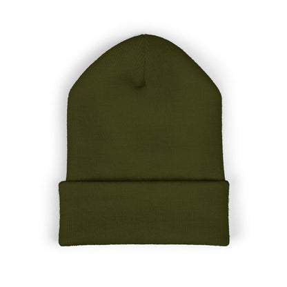 Cozy Embroidered Cuffed Beanie - Winter Warmth &amp; Style