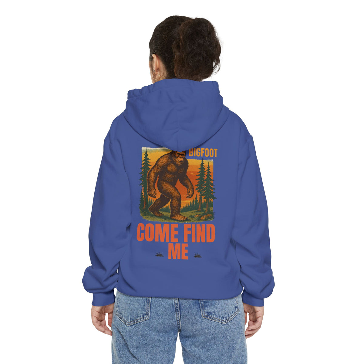 Bigfoot Come Find Me Hoodie | Unisex Garment-Dyed, Fun Wilderness Apparel, Unique Gift for Adventure Lovers, Ideal for Outdoor [...]