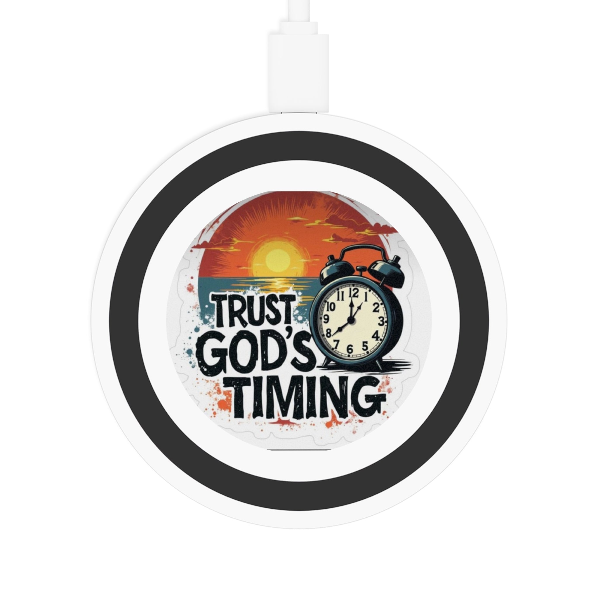 Wireless Charging Pad — "Trust God&