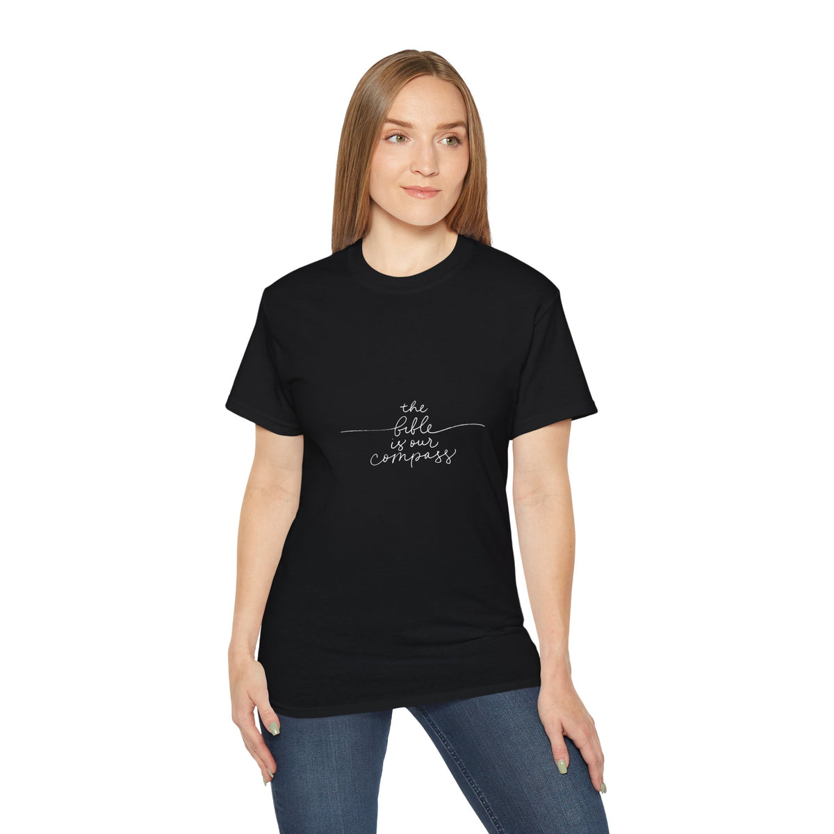 Inspiring Faith Tee - "The Bible is Our Compass" - Unisex Ultra Cotton T-Shirt