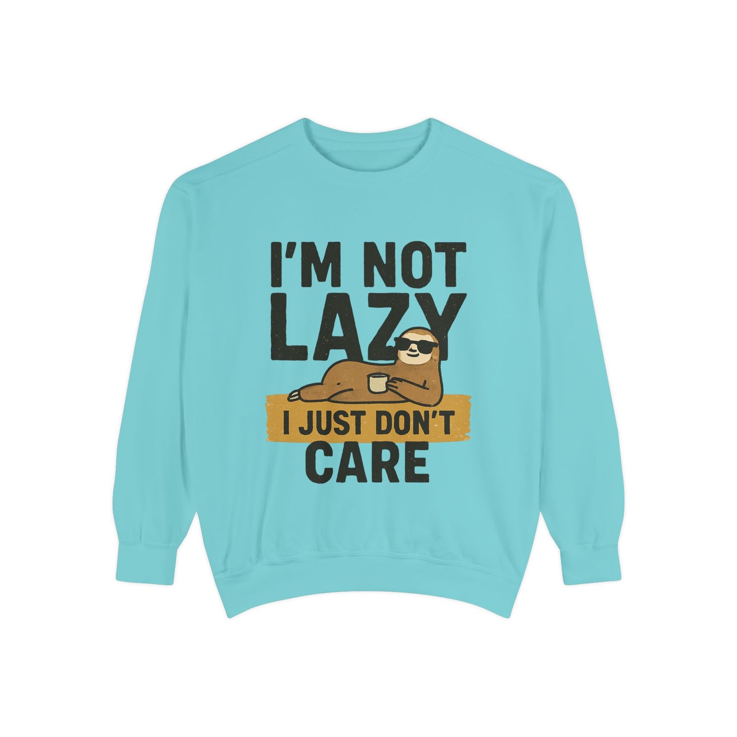 Lazy Sloth Sweatshirt - Relaxed Fit, Cozy Lounge Wear, Gift for Sloth Lovers, Funny Statement Apparel, Perfect for Relaxation Days