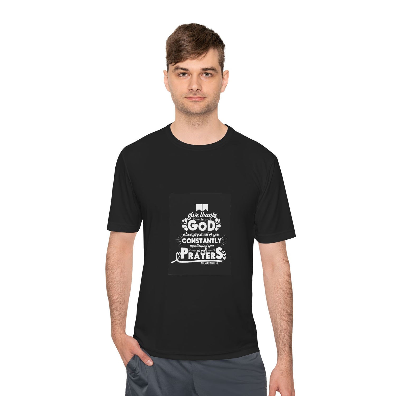 Inspirational Prayer Tee - Unisex Moisture Wicking T-Shirt, God Tees, Faith
