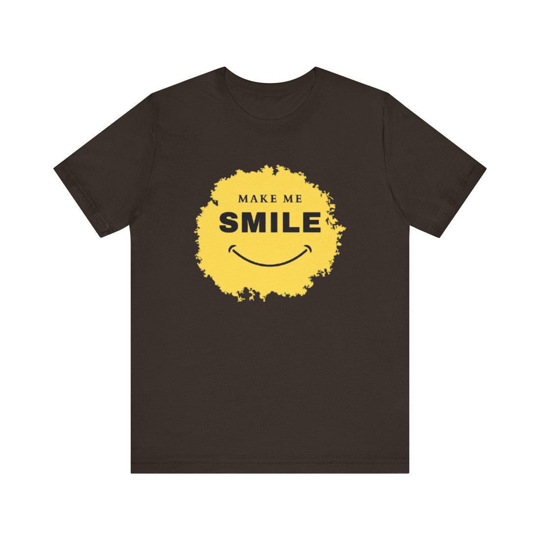 Unisex Graphic Tee - Make Me Smile Printed Tee Eco-Friendly Jersey Tee