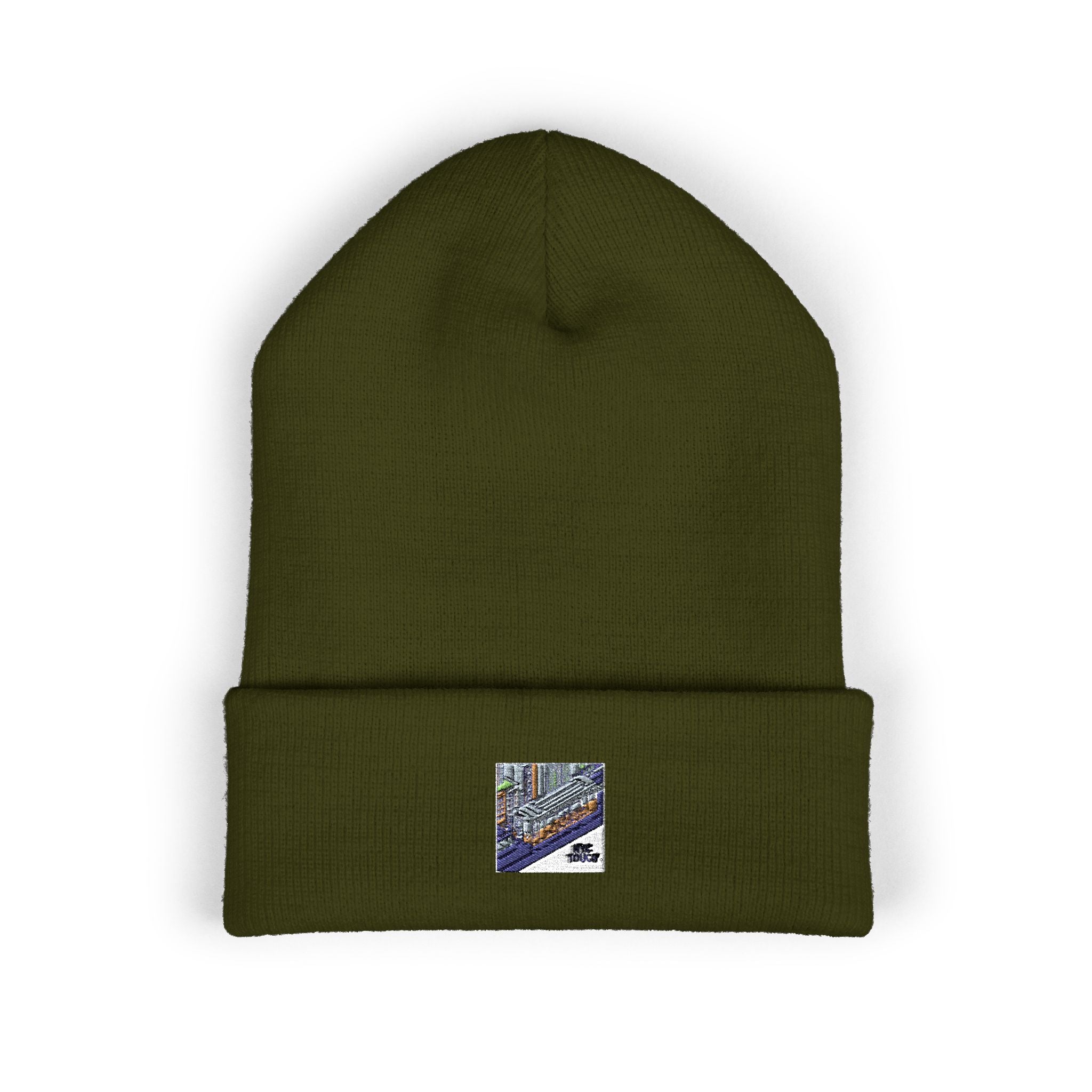 Cozy Embroidered Cuffed Beanie -custom winter caps