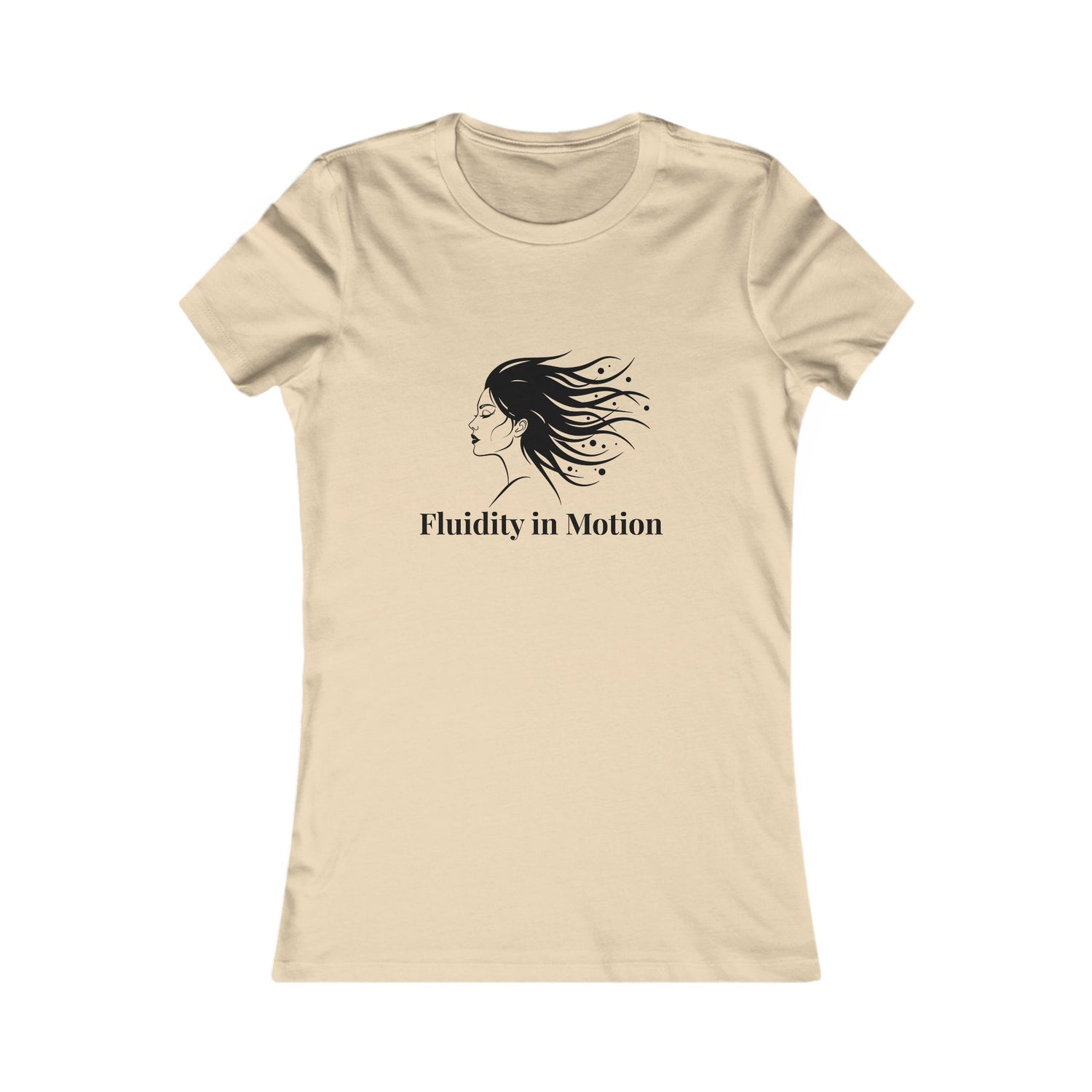 Flowing Beauty Tee - &quot;Fluidity in Motion&quot; Graphic Tee for Women
