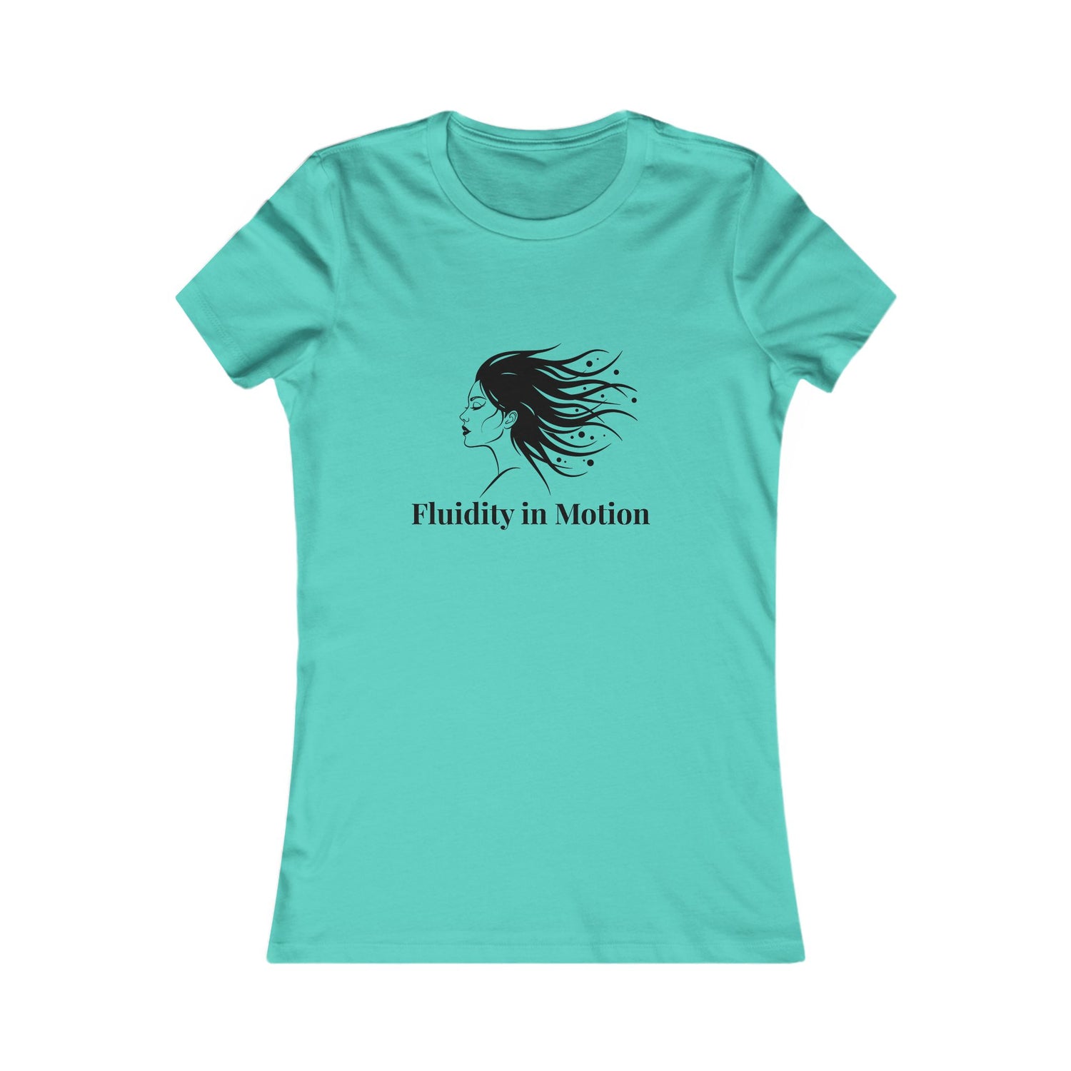 Flowing Beauty Tee - &quot;Fluidity in Motion&quot; Graphic Tee for Women