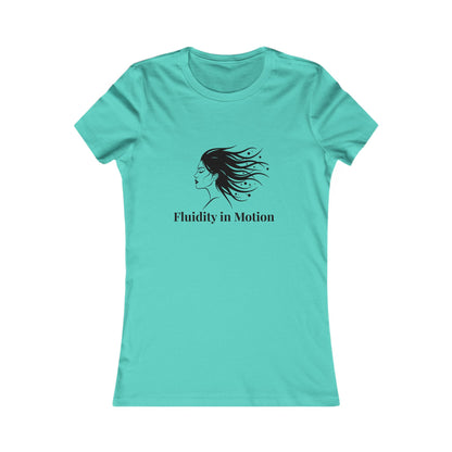 Flowing Beauty Tee - &quot;Fluidity in Motion&quot; Graphic Tee for Women