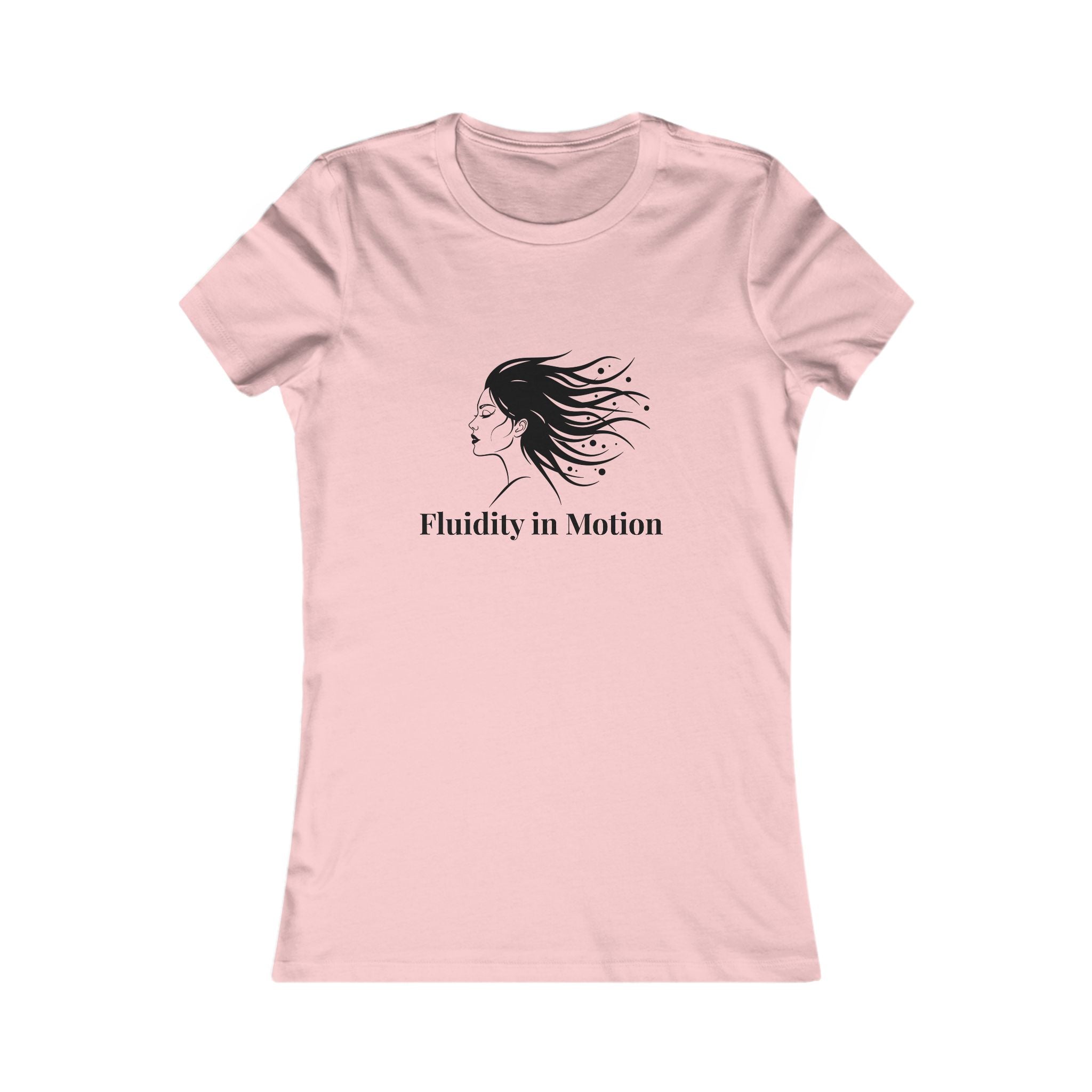 Flowing Beauty Tee - &quot;Fluidity in Motion&quot; Graphic Tee for Women
