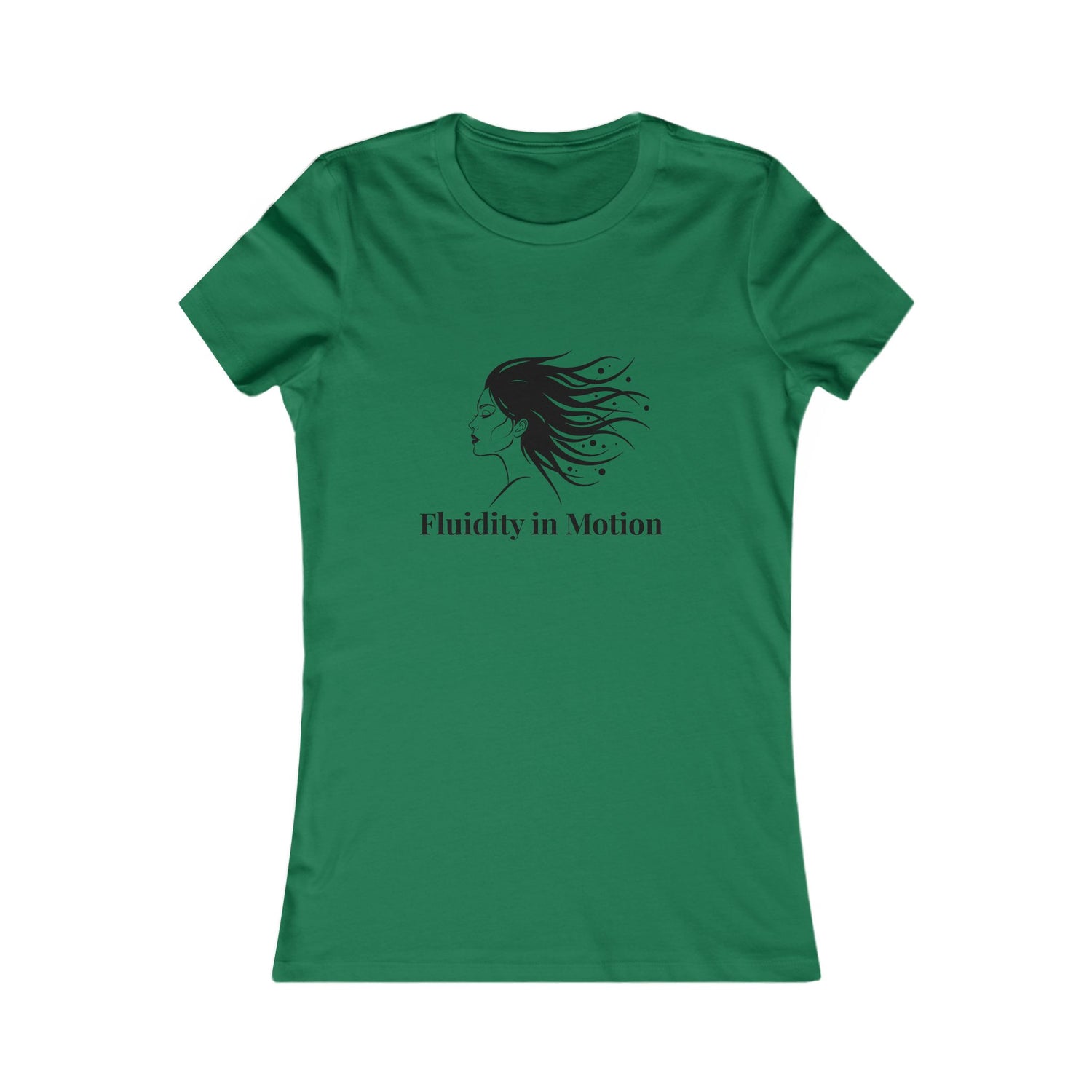Flowing Beauty Tee - &quot;Fluidity in Motion&quot; Graphic Tee for Women