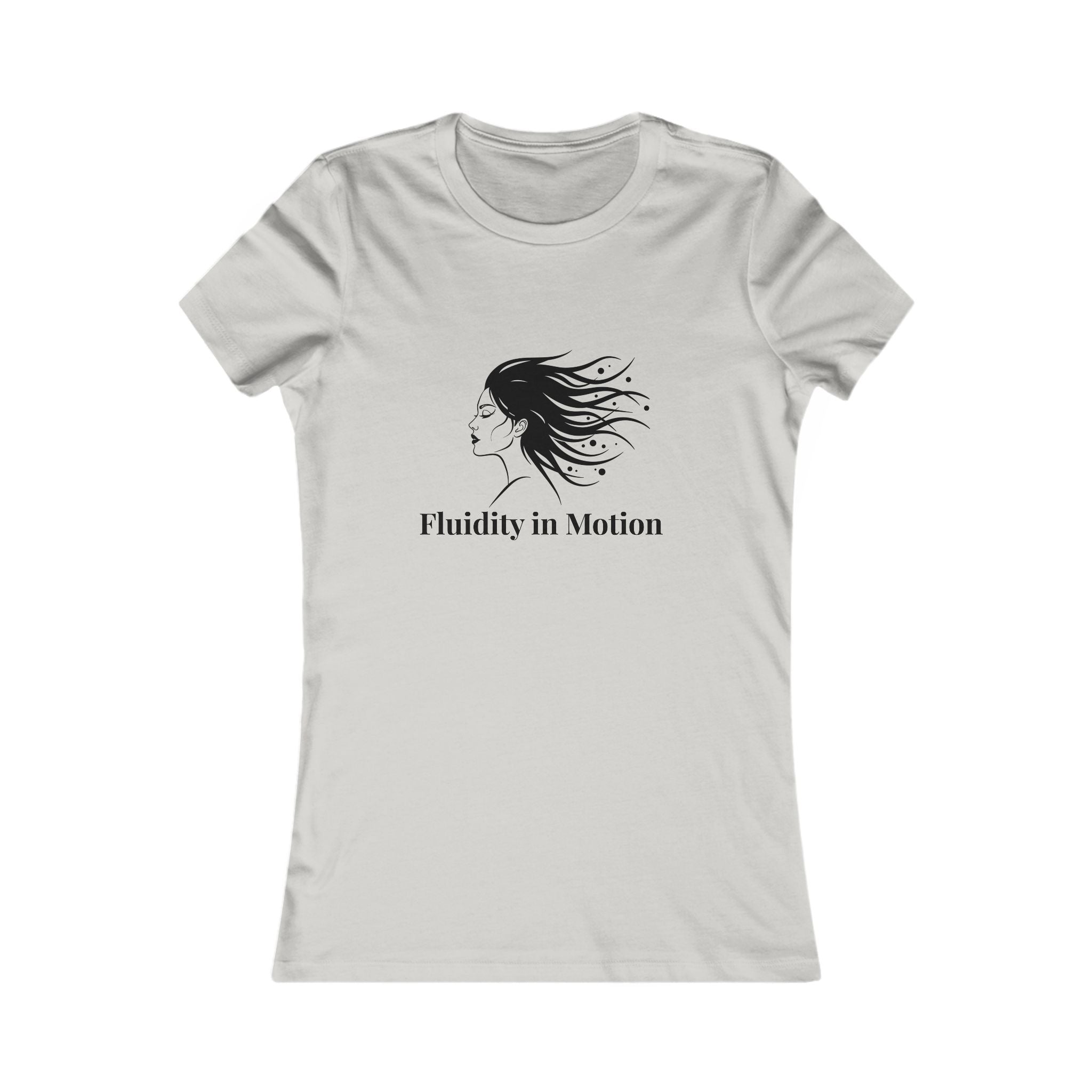 Flowing Beauty Tee - &quot;Fluidity in Motion&quot; Graphic Tee for Women