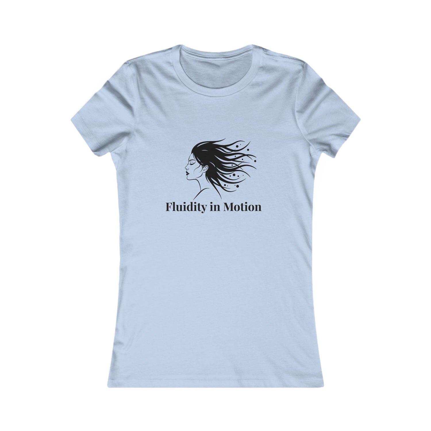 Flowing Beauty Tee - &quot;Fluidity in Motion&quot; Graphic Tee for Women