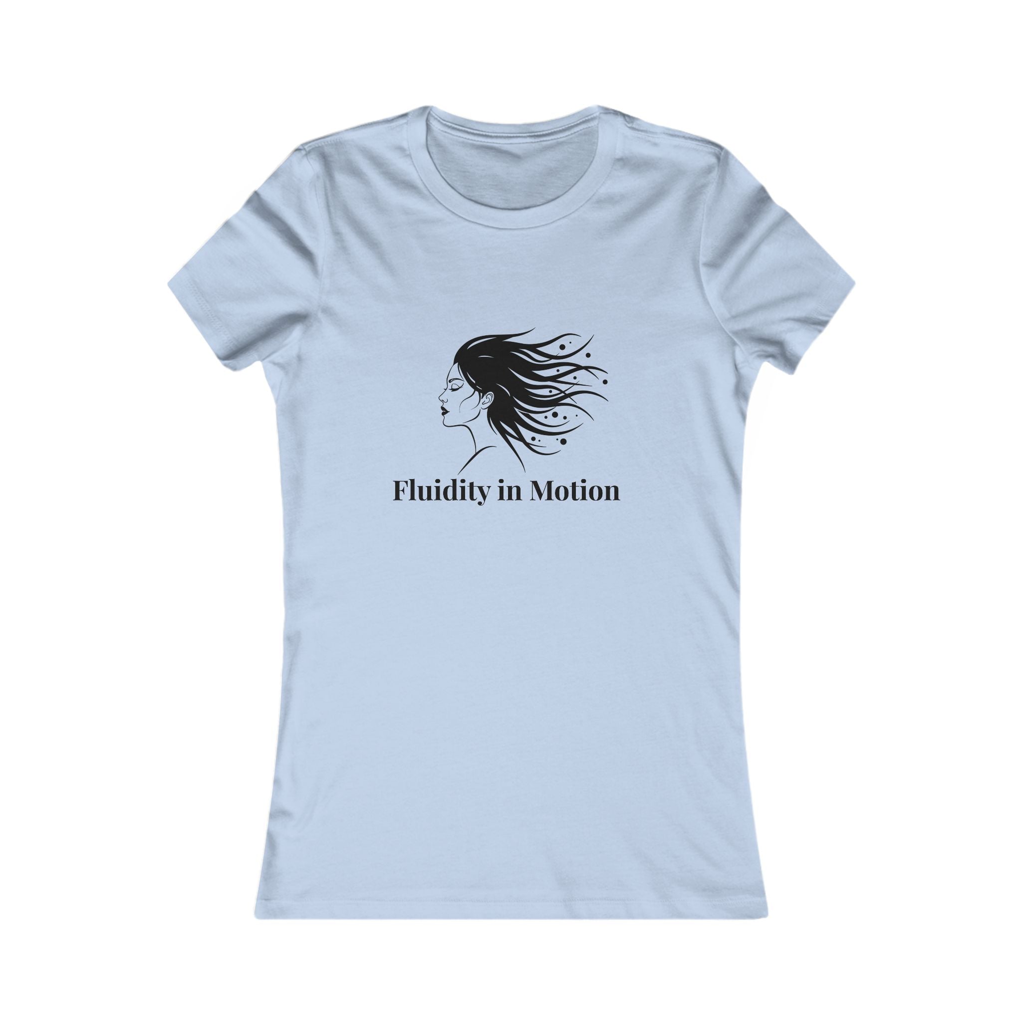 Flowing Beauty Tee - &quot;Fluidity in Motion&quot; Graphic Tee for Women