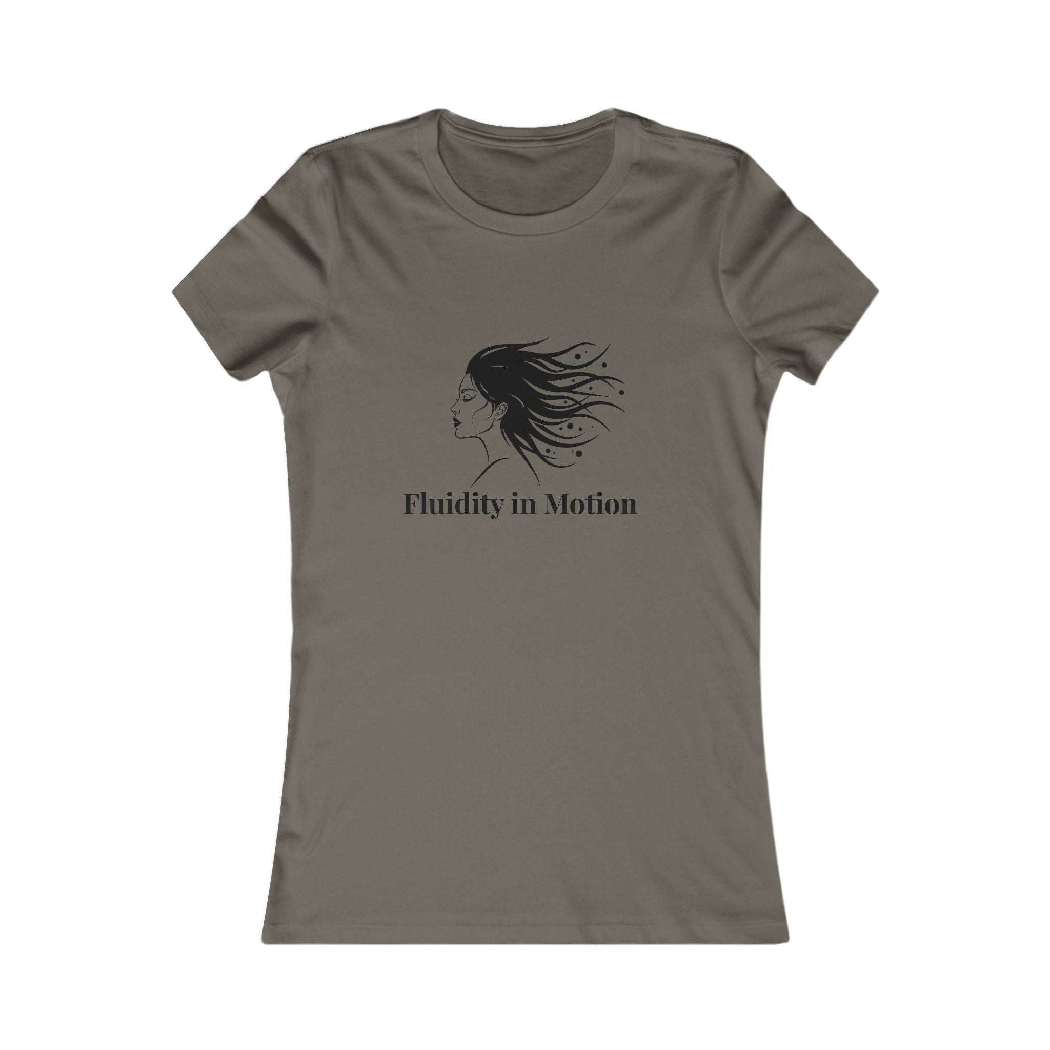 Flowing Beauty Tee - &quot;Fluidity in Motion&quot; Graphic Tee for Women