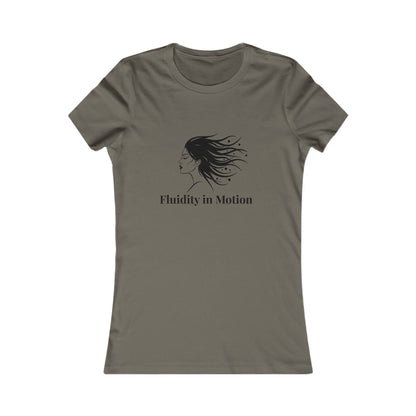 Flowing Beauty Tee - &quot;Fluidity in Motion&quot; Graphic Tee for Women