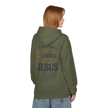All I Need Today Is Coffee &amp; Jesus Hoodie, Inspirational Sweatshirt, [...]