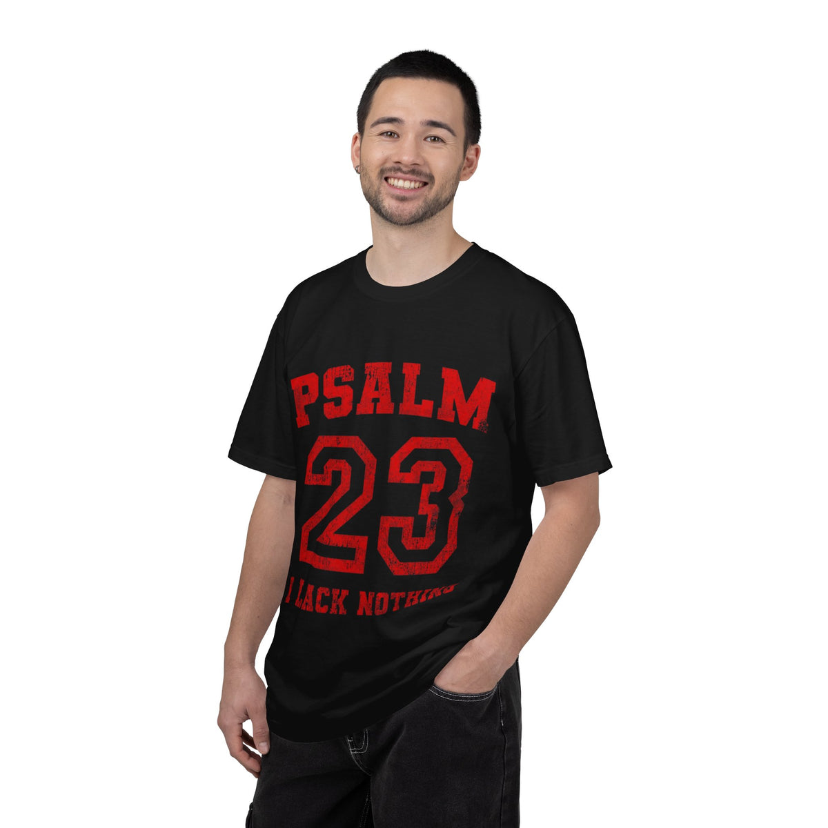 Psalm 23 T-Shirt — "I Lack Nothing" Christian Faith Tee